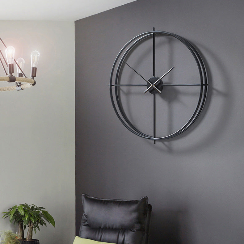 Reloj de Pared Grande Silencioso Minimalista Nórdico de 20 Pulgadas