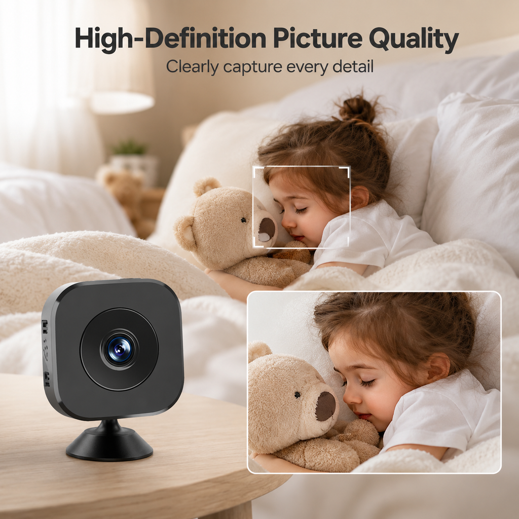 Cámara de vigilancia Wi-Fi con visión nocturna 1080P
