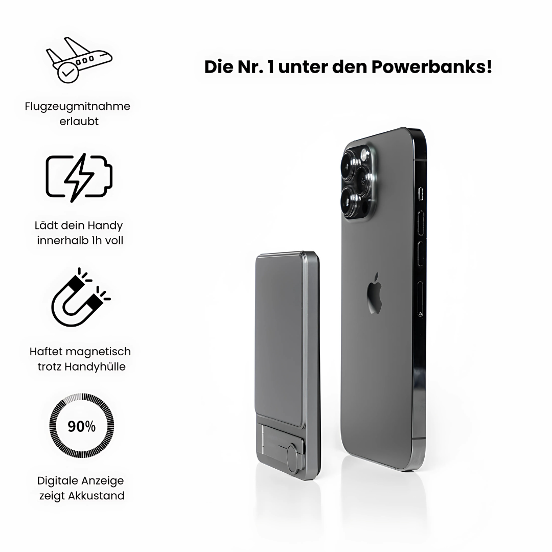 Powerbank magnético con pantalla