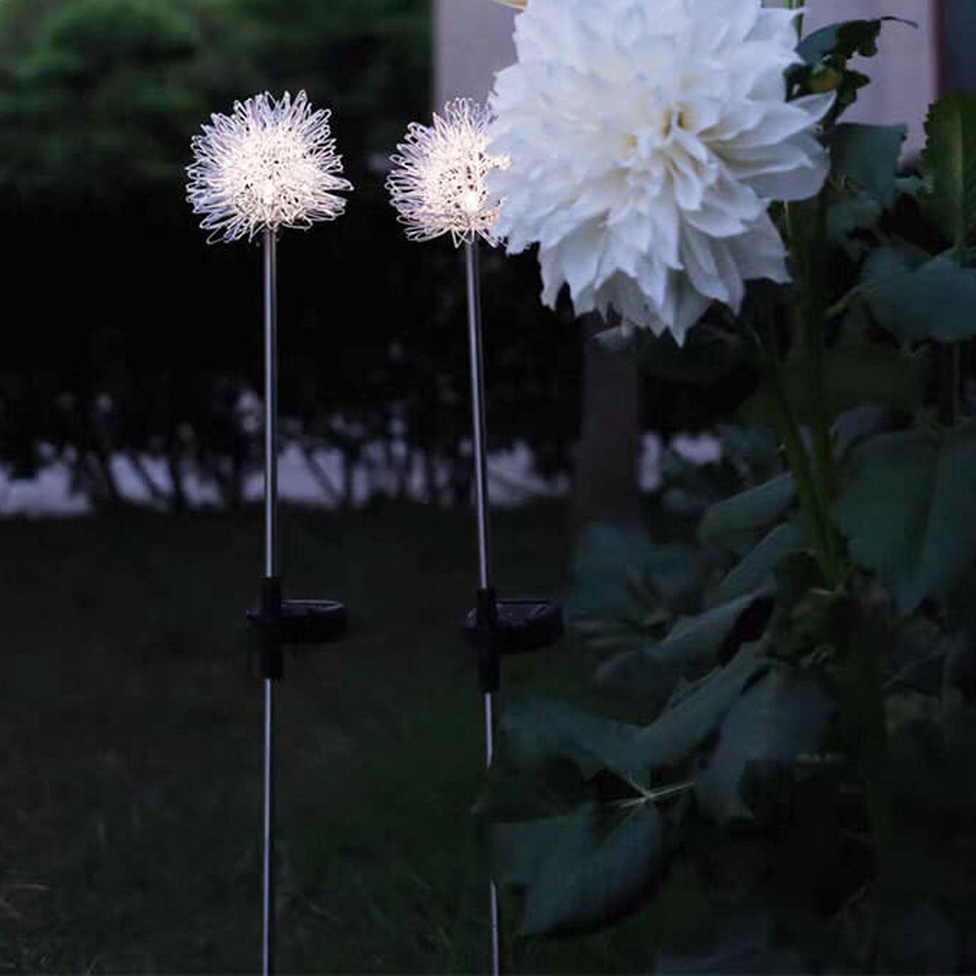 Luz de Globo LED Solar de Alambre de Aluminio Diente de León Impermeable para Jardín | Brehn