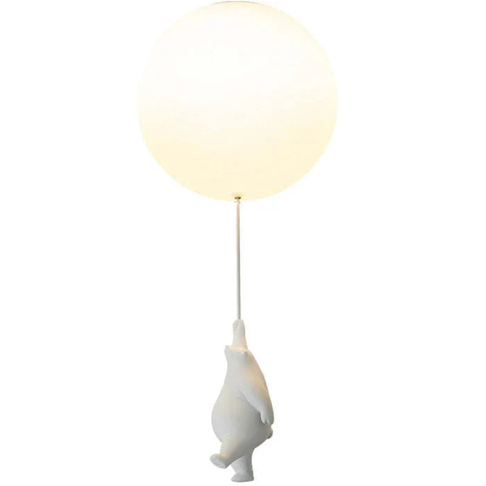 Lámpara de Techo Infantil | Diseño de Oso y Globo | CloudBear | Diseño Juguetón y Único | Iluminación LED | Plástico y Metal de Alta Calidad | Para Habitaciones Infantiles | 40 cm de Diámetro
