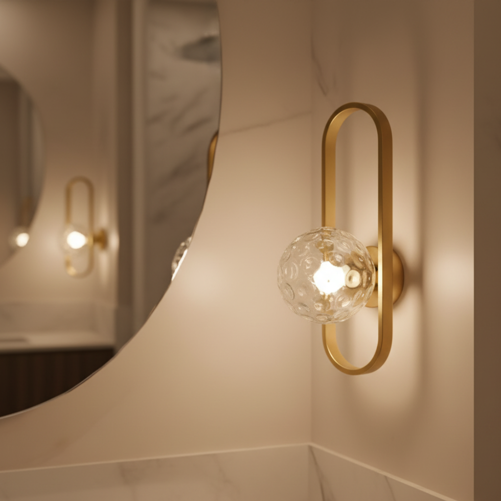 Aplique de Pared de Vidrio Elegante - Luz de Pared Moderna para una Atmosfera Acogedora en Interiores