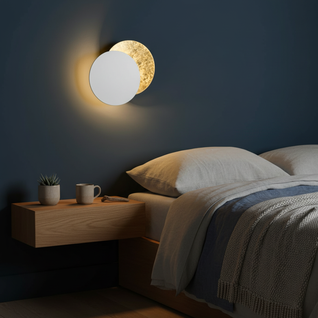 Aurelia Eclipse - Luz de Aplique LED Rotativa de 360° para Efectos Ambientales Elegantes