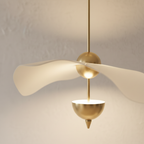 Lámpara Colgante Lotus - Iluminación de Cocina de Altura Ajustable, Compatible con LED