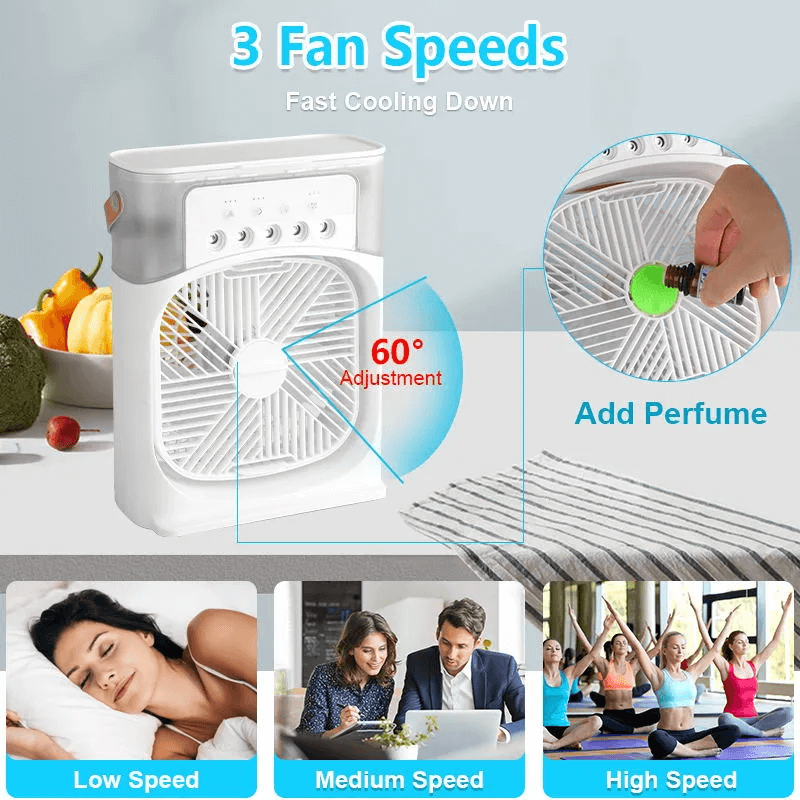 Ventilador Portátil de Aire Acondicionado con Refrigeración por Agua