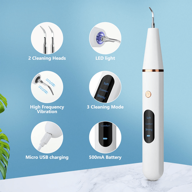 Removedor de Sarro Ultrasónico Eléctrico Limpiador de Sarro Dental