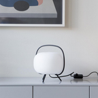KumoLight | Lámpara de Mesa de Vidrio Esmerilado Minimalista y Elegante para Iluminación Ambiental