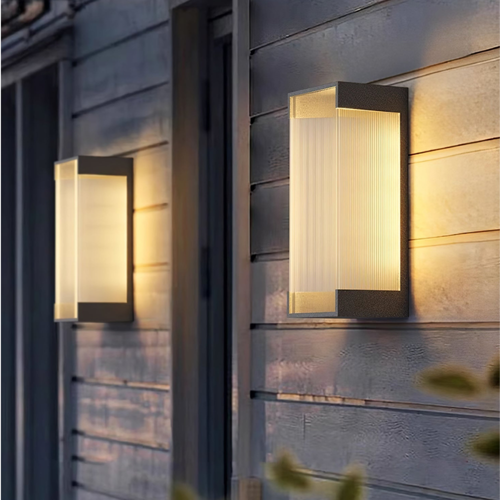 Luz de Pared Exterior Elegante - Aplique LED Regulable de Acero Inoxidable