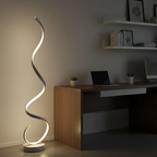 Spira | Lámpara de Pie LED Espiral Regulable Moderna para Sala de Estar