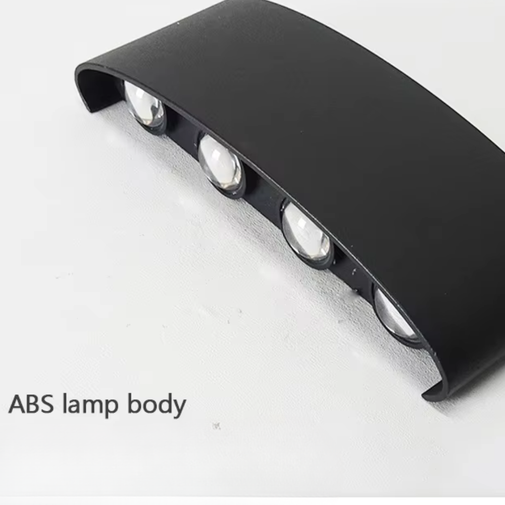 Luz de Pared Exterior Moderna en Arco | Aplique LED Impermeable para Iluminación de Jardín o Patio