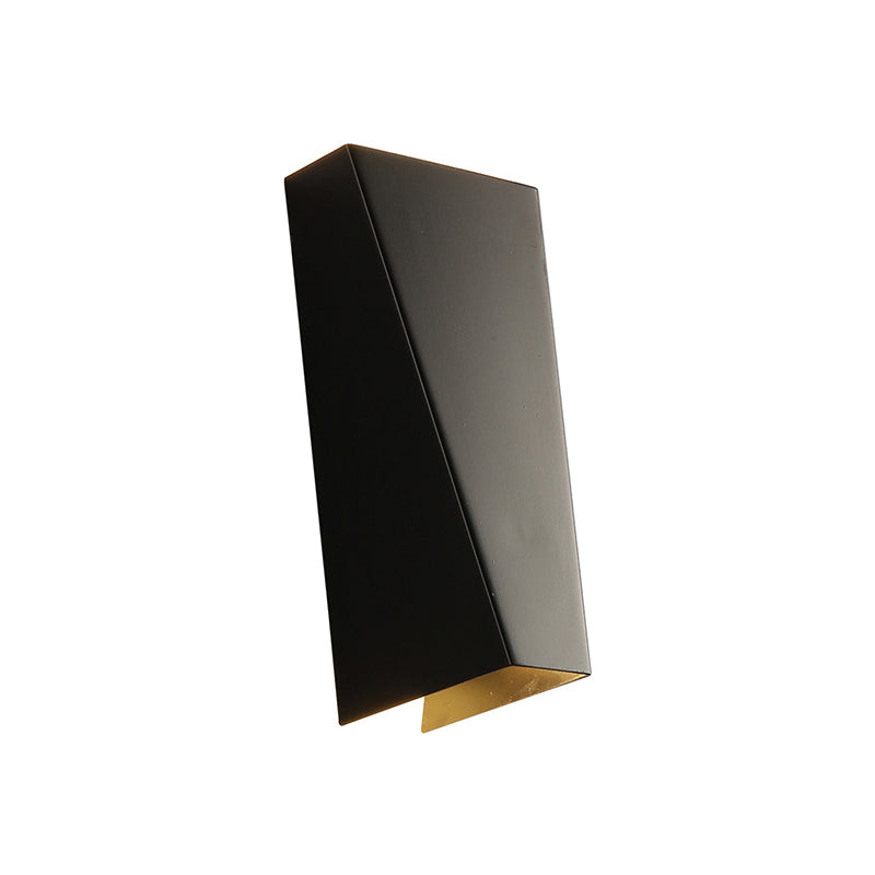 Estilo simplista de luz de pared trapezoidal de aluminio cálido/blanco, iluminación LED de lámpara de noche en negro/blanco | Brehn