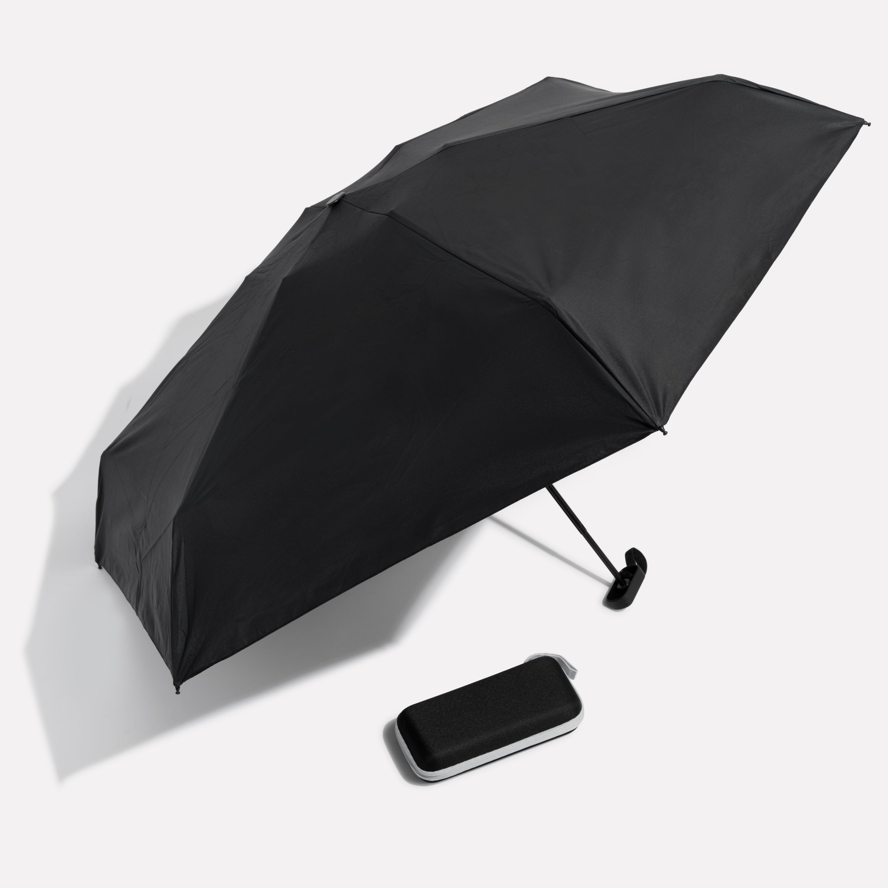 Paraguas de viaje compacto con funda impermeable – resistente al viento y ultraligero