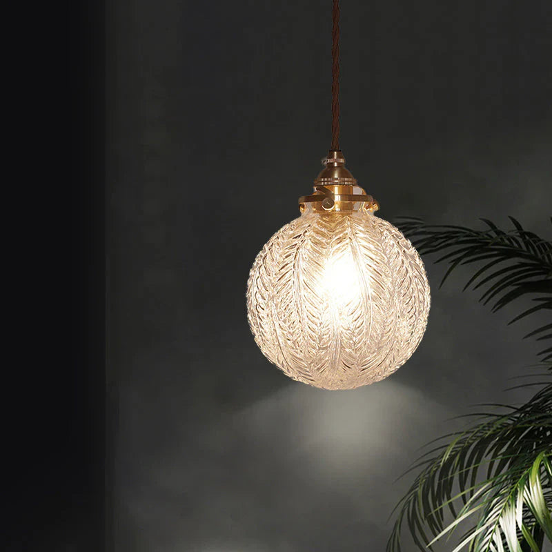 GlowSphere – Lámpara colgante de vidrio vintage