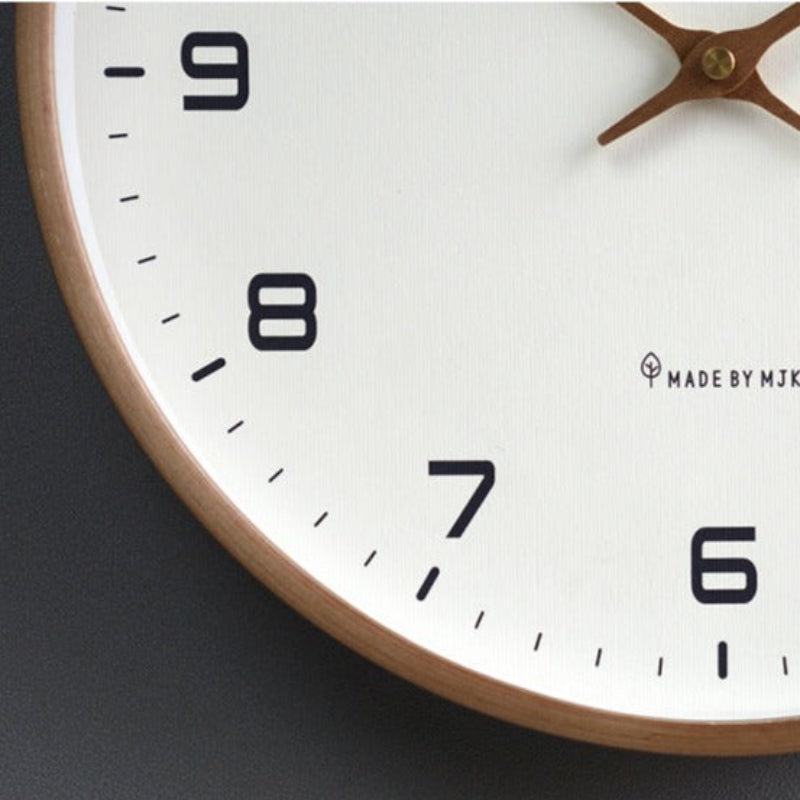 Reloj de Pared Silencioso de Madera con Diseño Atemporal