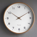 Reloj de Pared Silencioso de Madera con Diseño Atemporal
