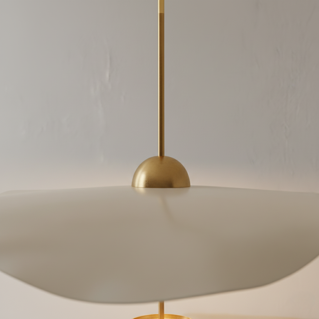 Lámpara Colgante Lotus - Iluminación de Cocina de Altura Ajustable, Compatible con LED