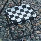 Taburete Plegable Compacto para Exterior - Acero Carbono de Alta Resistencia y Tela Oxford