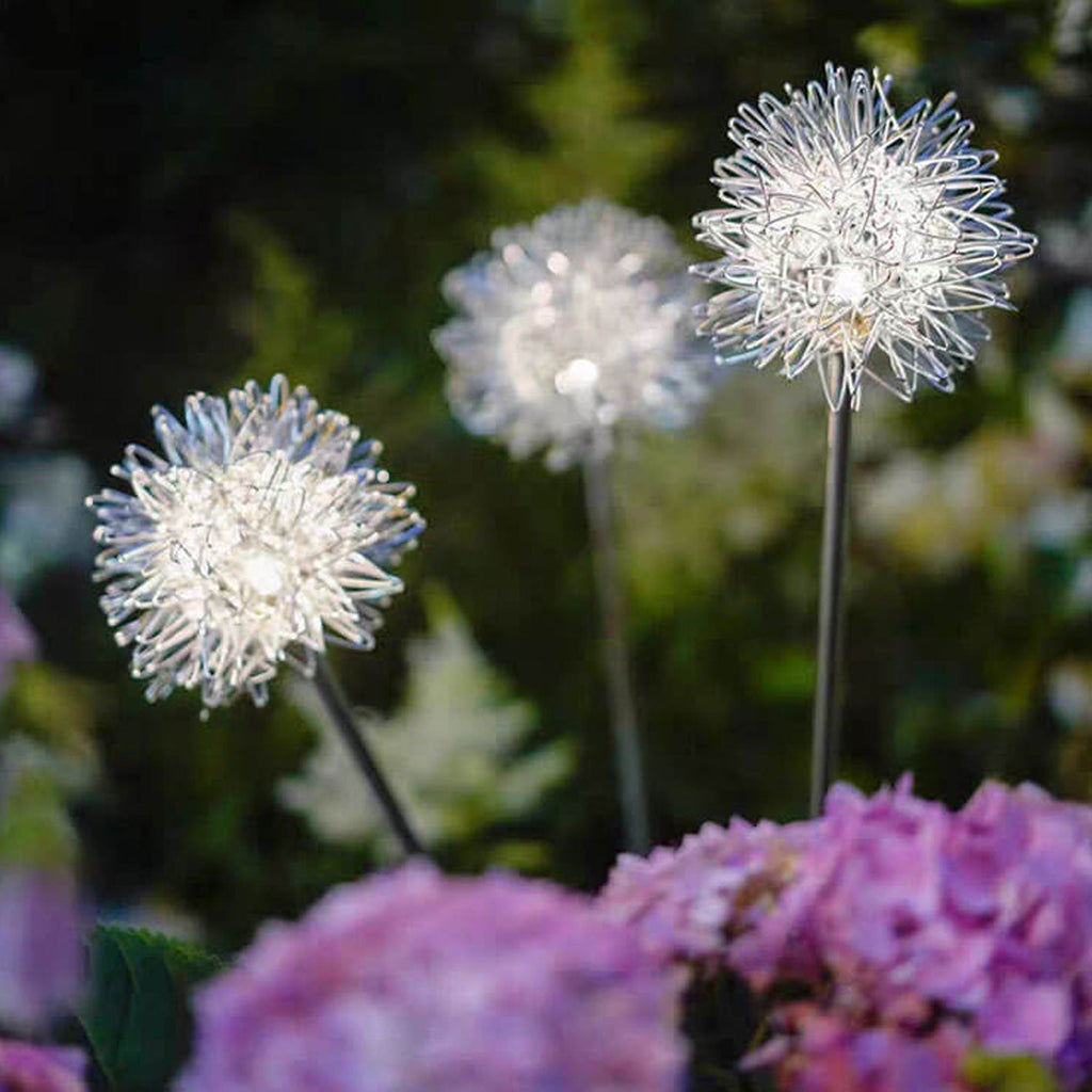 Luz de Globo LED Solar de Alambre de Aluminio Diente de León Impermeable para Jardín | Brehn