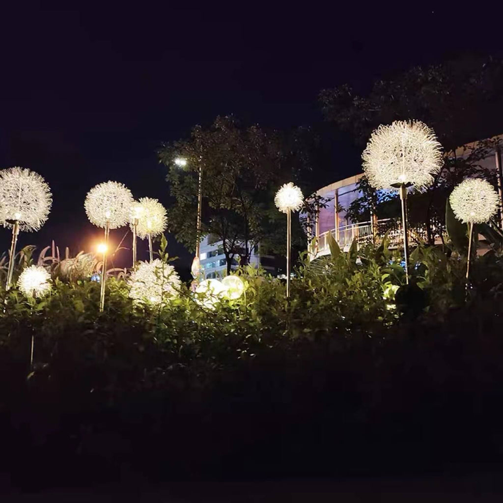 Luz de Globo LED Solar de Alambre de Aluminio Diente de León Impermeable para Jardín | Brehn