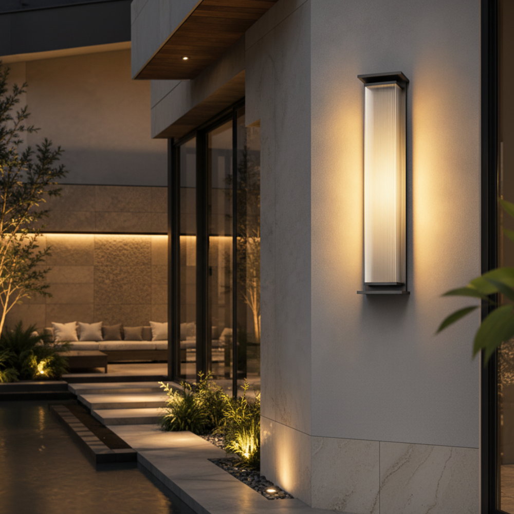 Luz de Pared Moderna para Exteriores | Aplique de Pared LED de Acero Inoxidable Impermeable para Iluminación de Patio y Porche
