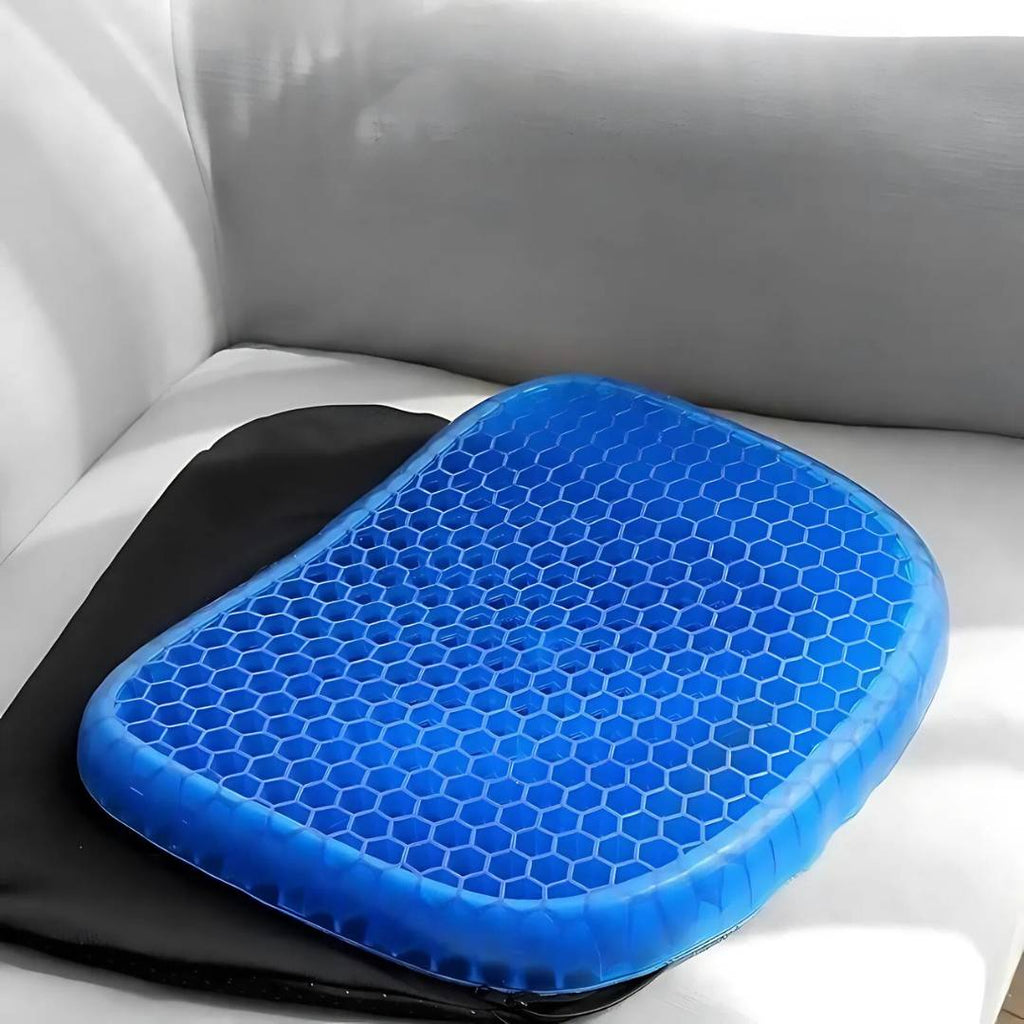 BowLift | Cojín de Asiento de Gel Ortopédico | Alivio de Presión, Dolor de Coccix y Soporte para la Parte Baja de la Espalda para Sillas de Oficina, Uso en Coche y Sillas de Ruedas