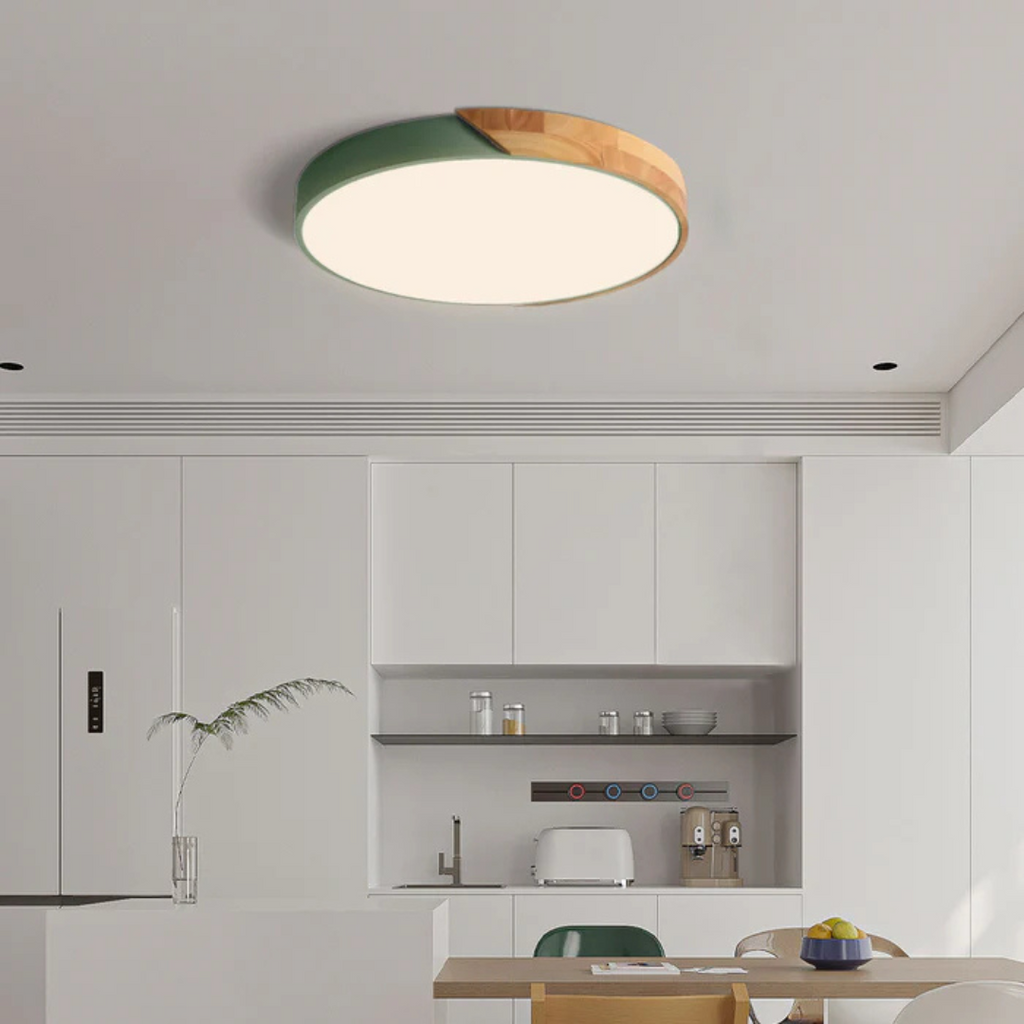 Avela | Lámpara de techo LED redonda de madera