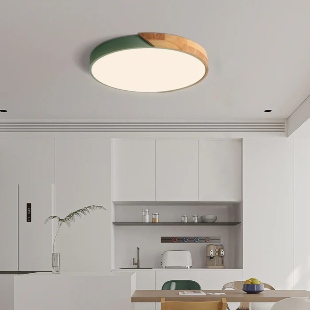 Avela | Lámpara de techo LED redonda de madera