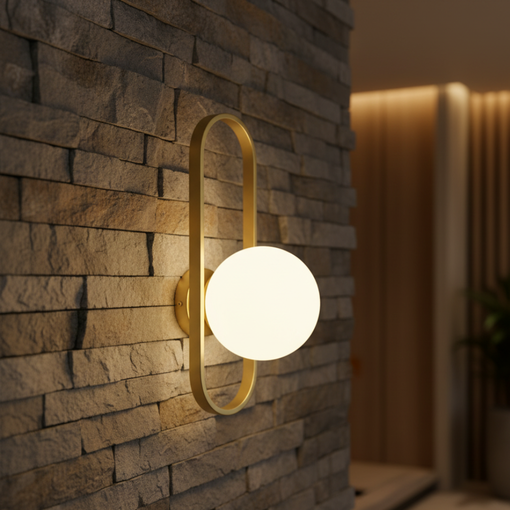Aplique de Pared de Vidrio Elegante - Luz de Pared Moderna para una Atmosfera Acogedora en Interiores