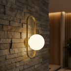 Aplique de Pared de Vidrio Elegante - Luz de Pared Moderna para una Atmosfera Acogedora en Interiores