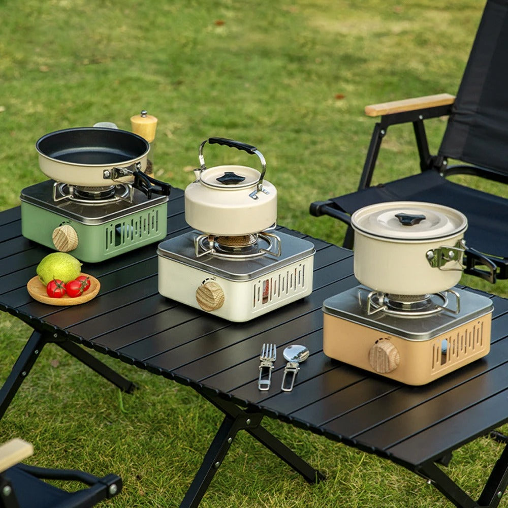 Estufa de Gas Camping Portátil - 2800W de Alta Potencia
