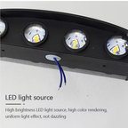 Luz de Pared Exterior Moderna en Arco | Aplique LED Impermeable para Iluminación de Jardín o Patio