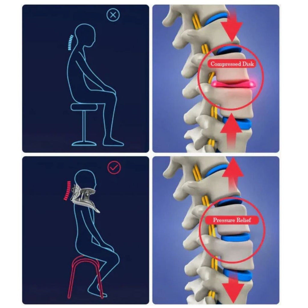 Lisslune | Estirador de Cuello para Alivio del Dolor - Dispositivo de Tracción Cervical Ajustable Ideal para la Tensión y el Incomodidad del Cuello