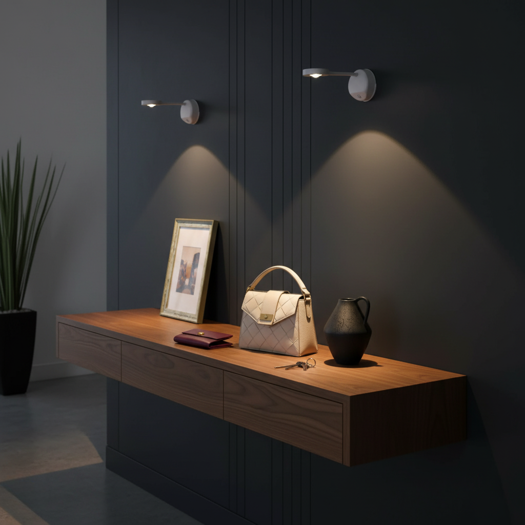 SenseSpot | Foco de Pared LED Inalámbrico Activado por Movimiento Moderno