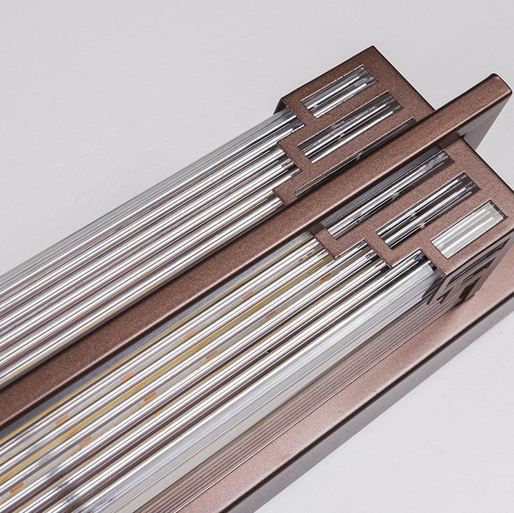 LumaRay Luz de Pared LED Impermeable | Acero Inoxidable y Vidrio | Rectangular | Iluminación Exterior para Terraza
