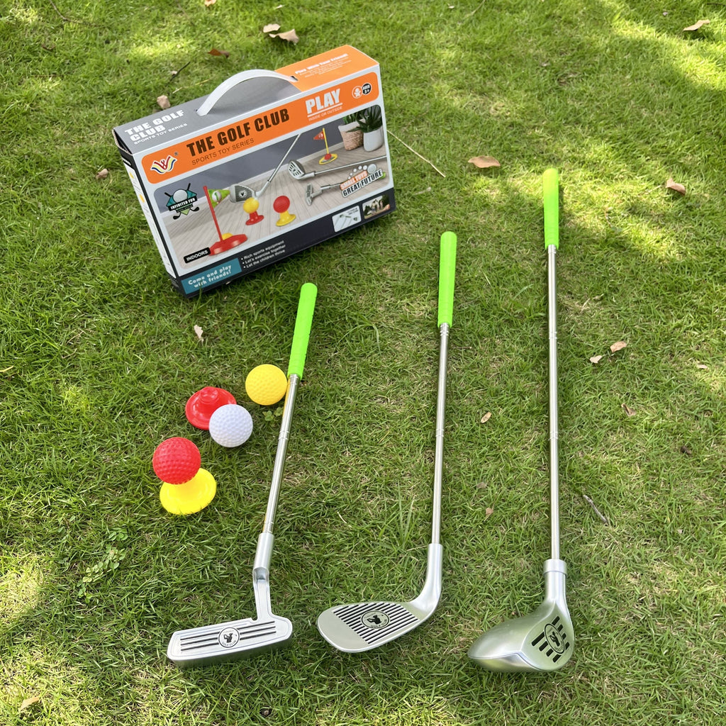 Set de Golf para Niños - Palos Ajustables y Objetivos para Diversión Infinita