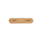 WandHout – Perchero de pared de madera minimalista con ganchos de latón
