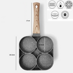 OmeletMaster - sartén de cuatro partes para el desayuno perfecto