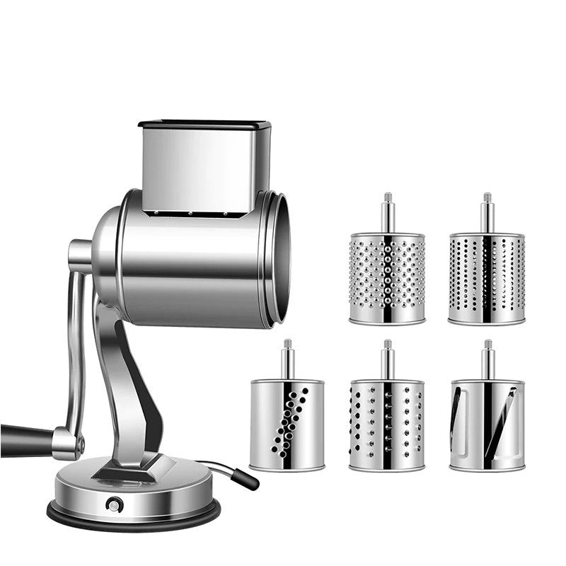 Rallador/Triturador/Cortador de Alimentos Rotativo Multifuncional para Cocina