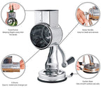 Rallador/Triturador/Cortador de Alimentos Rotativo Multifuncional para Cocina