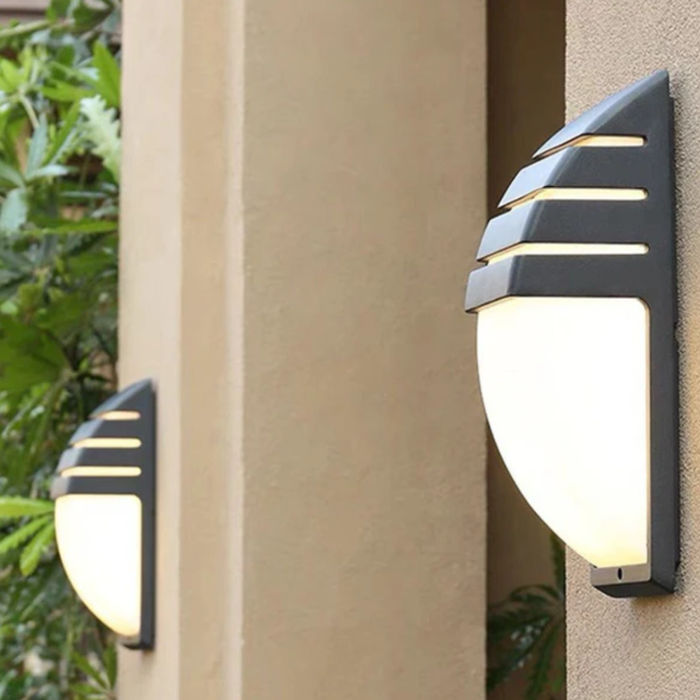 Aplique de Pared de Aluminio Moderno para Exterior