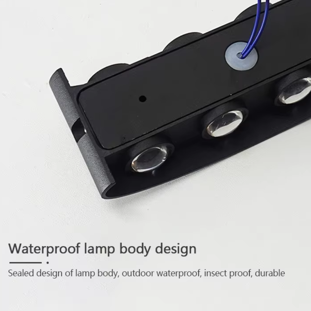 Luz de Pared Exterior Moderna en Arco | Aplique LED Impermeable para Iluminación de Jardín o Patio