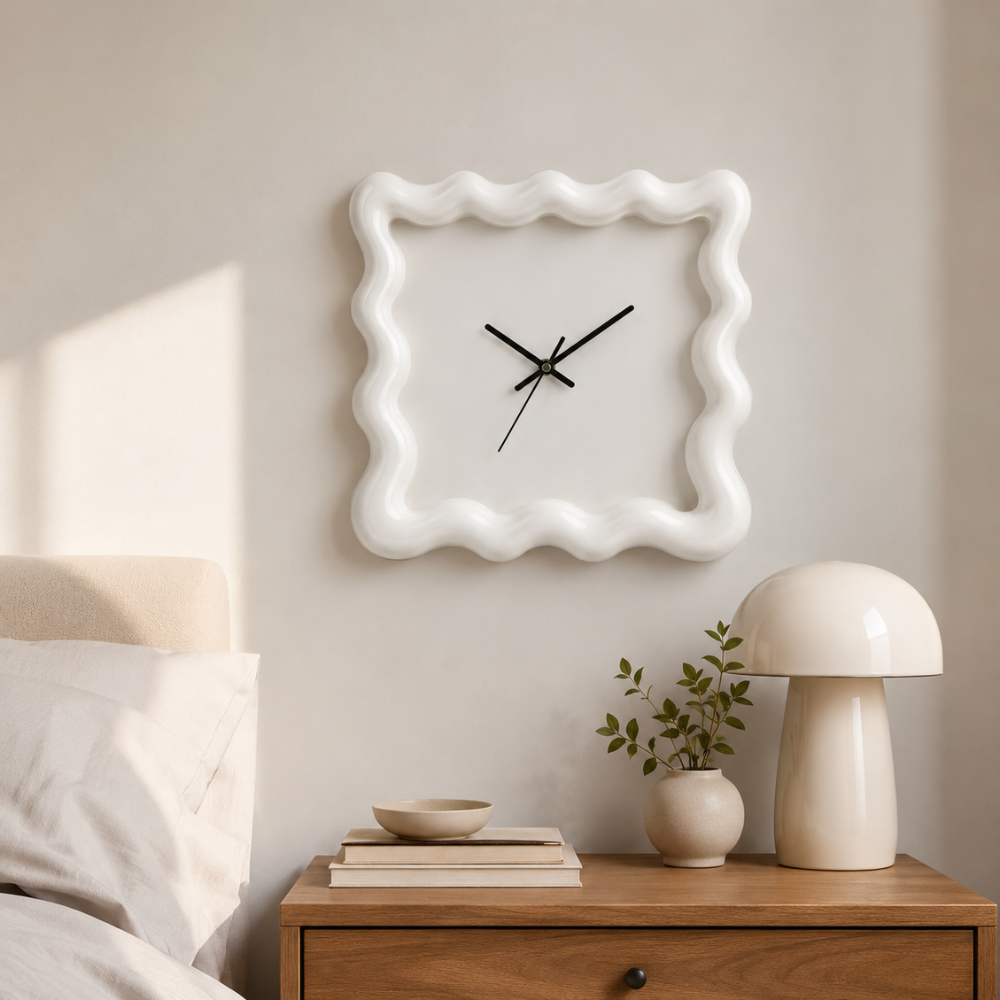 Reloj de Pared Minimalista Elegante con Movimiento Silencioso | Decoración de Reloj de Pared Chic para un Estilo de Hogar Atemporal