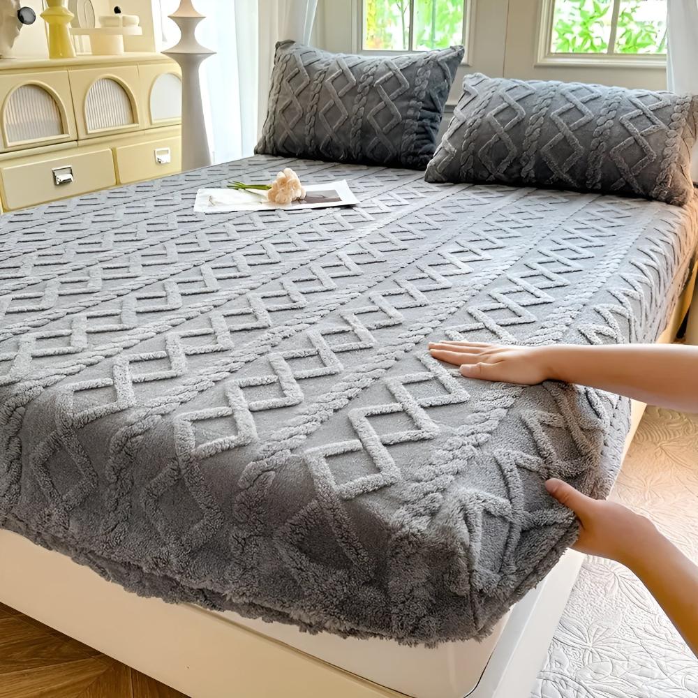 Juego de Sábanas de Sherpa de Terciopelo Premium
