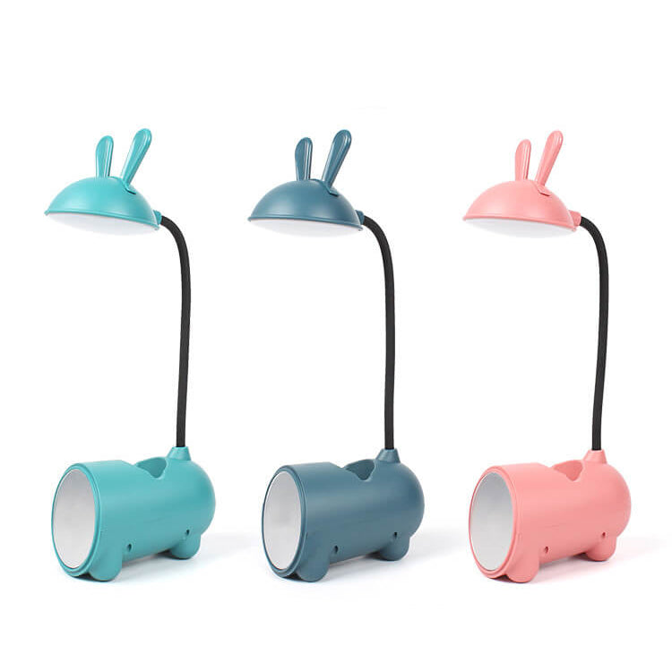 Lámpara de Escritorio LED Táctil USB Conejo Creativo de Caricatura