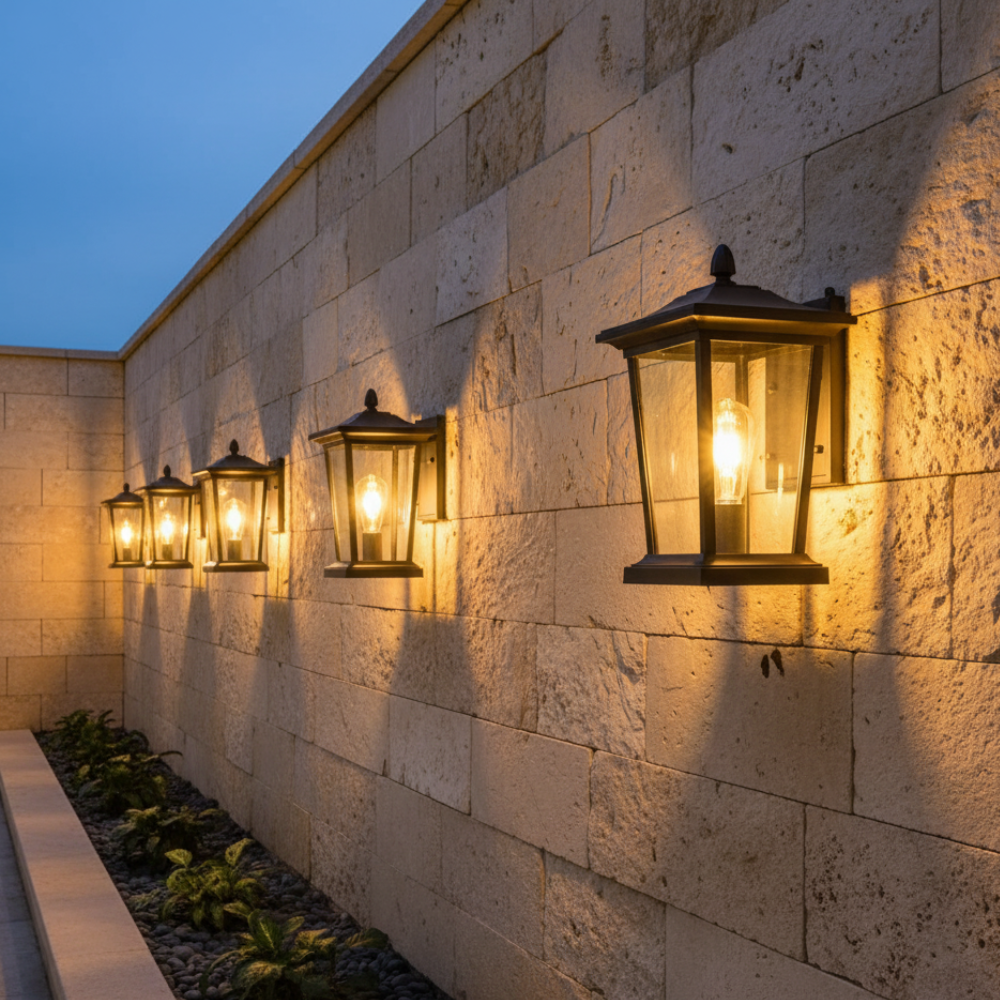 Luz de Pared Exterior Industrial - Aplique LED de Aluminio Impermeable para Patio o Porche