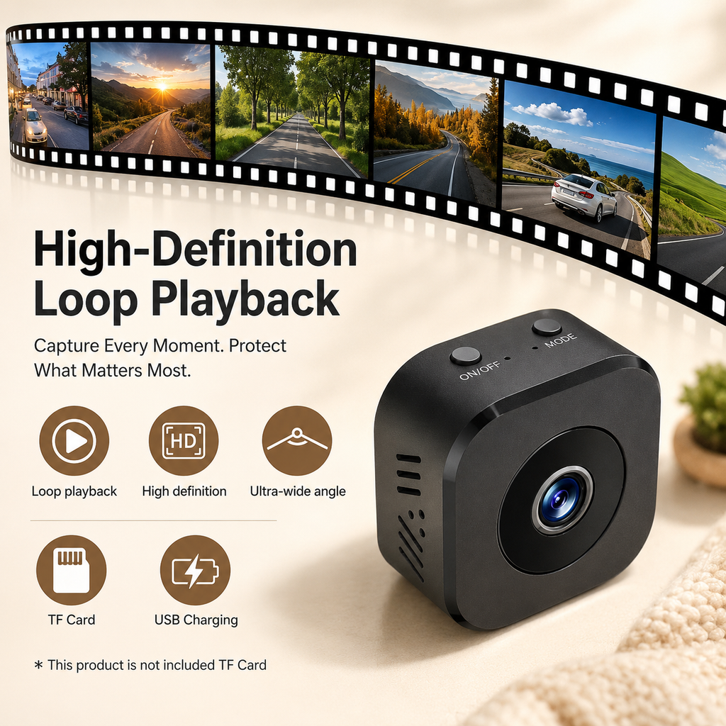 Cámara de vigilancia Wi-Fi con visión nocturna 1080P