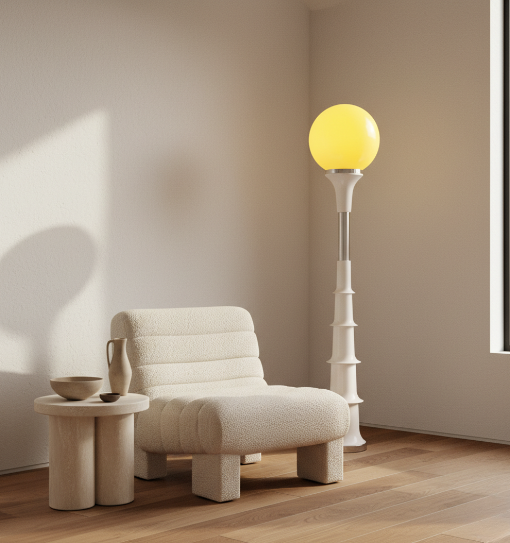 Lámpara de Pie Grande Vibrante - Iluminación Colorida para Interiores Modernos