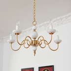 Marivelle | candelabro clásico con brazos dorados