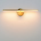 Lámpara de pared LED de espejo con interruptor de barra larga de aluminio minimalista nórdico