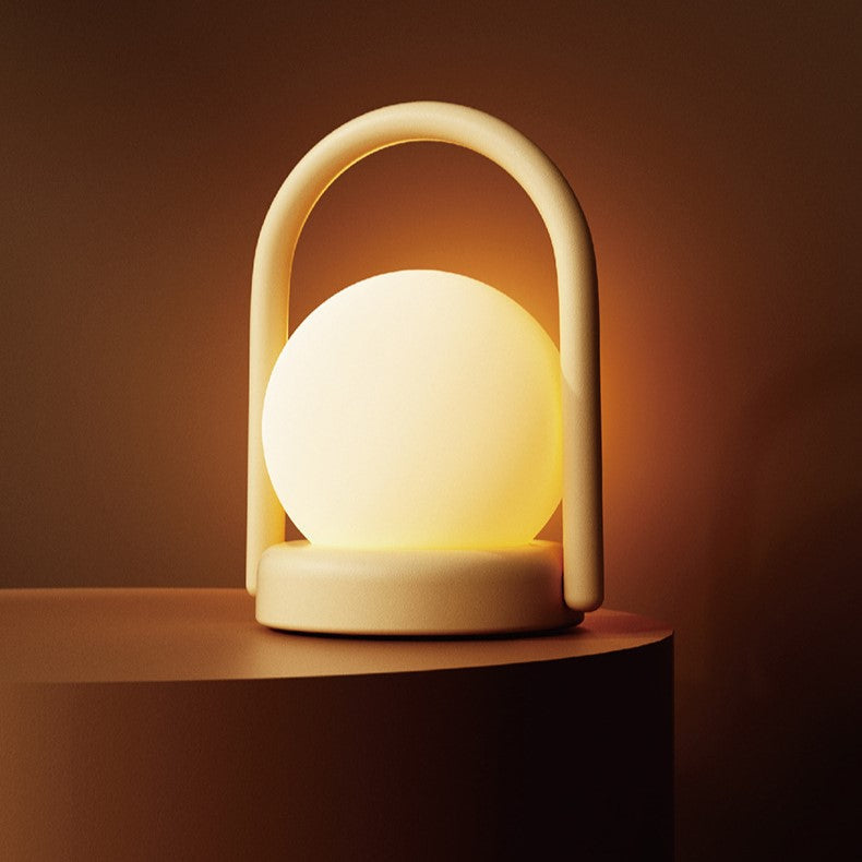 Lámpara de Mesa de Noche Retro de Diseño Portátil